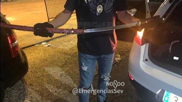 Detenido un joven de 27 años en Sevilla por agredir a su padre con una catana
