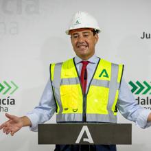 El presidente de la Junta de Andalucía, Juanma Moreno