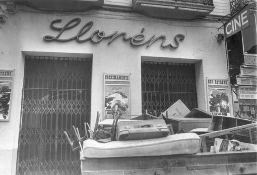 La entrada por la calle Rioja, cerrada en 1982