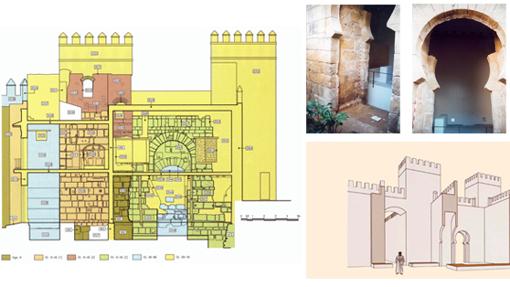 Dibujo de la puerta primitiva del Alcázar