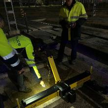 El metro de Sevilla utiliza tecnología láser para detectar averías en la línea