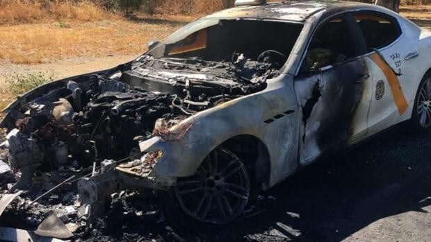 La Fiscalía pide prisión para el taxista del Maserati por prenderle fuego al coche para cobrar del seguro