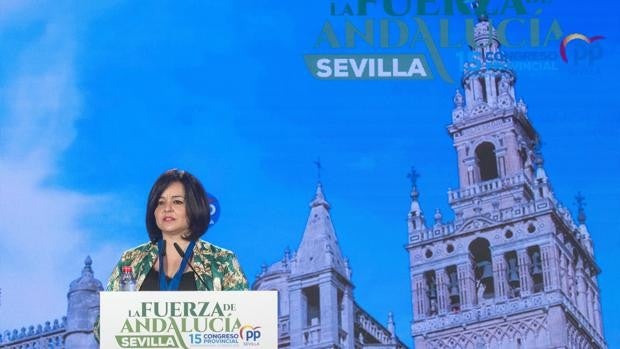 Virginia Pérez es reelegida como presidenta del PP de Sevilla con un 93 por ciento de los votos