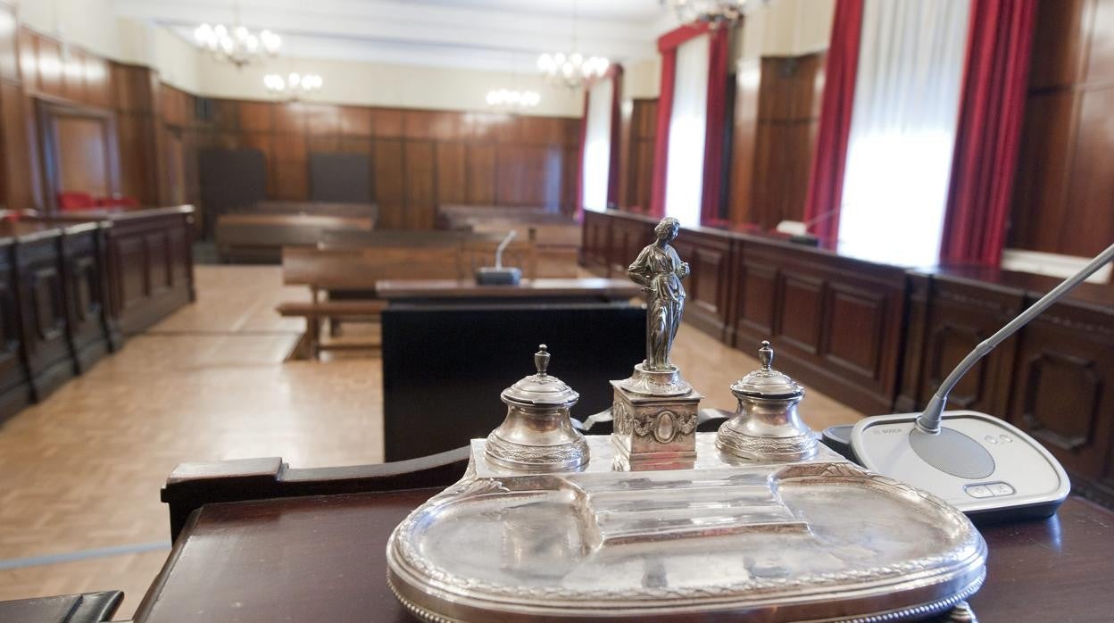 Sala de vistas de la Audiencia de Sevilla