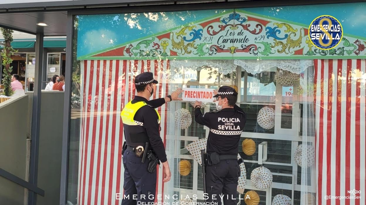 Momento del precito al establecimiento de la avenida de San Franciscio Javier