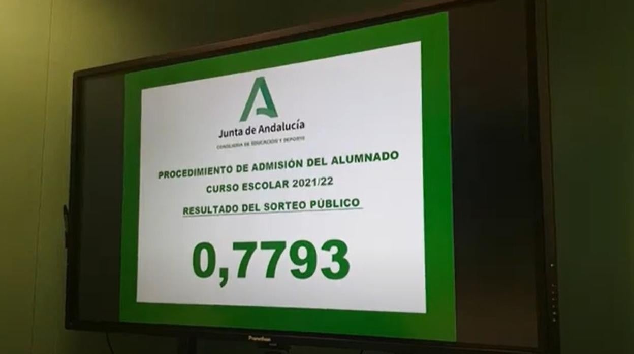 Resultado del sorteo de los colegios