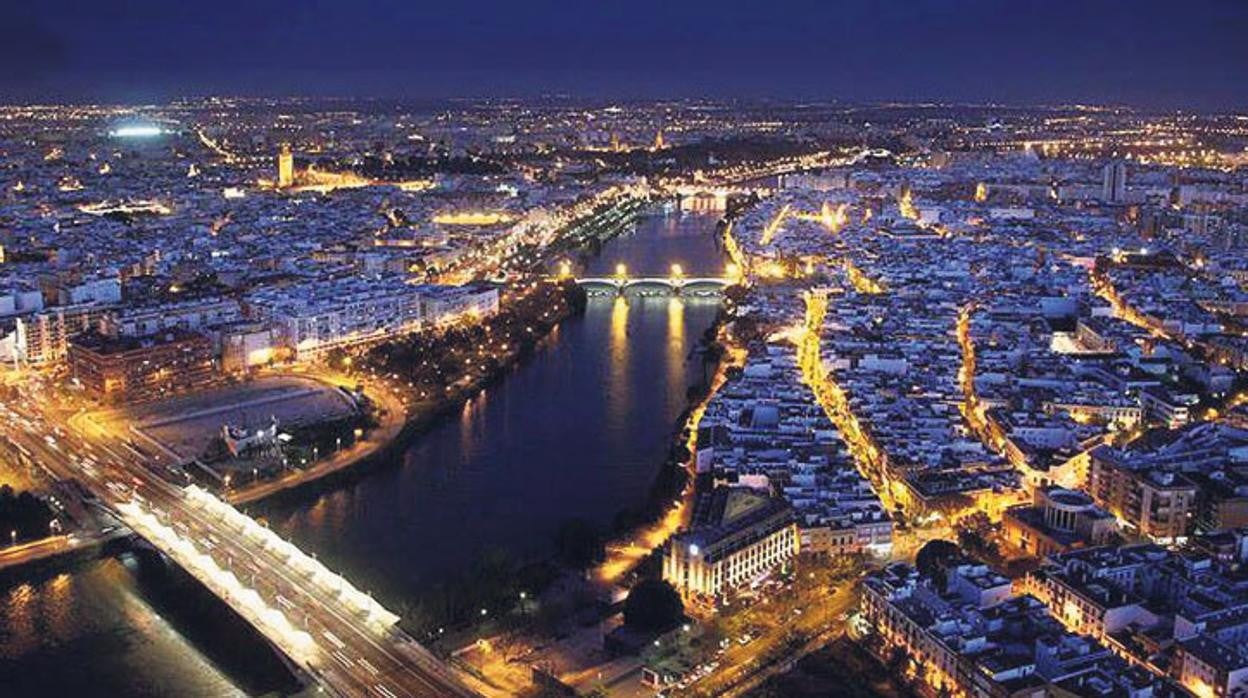 La ciudad de Sevilla desde las alturas