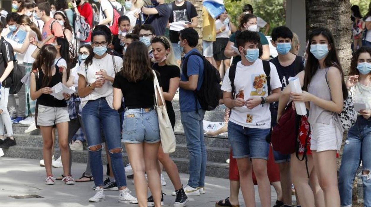 Alumnos que realizaron la Selectividad el año pasado