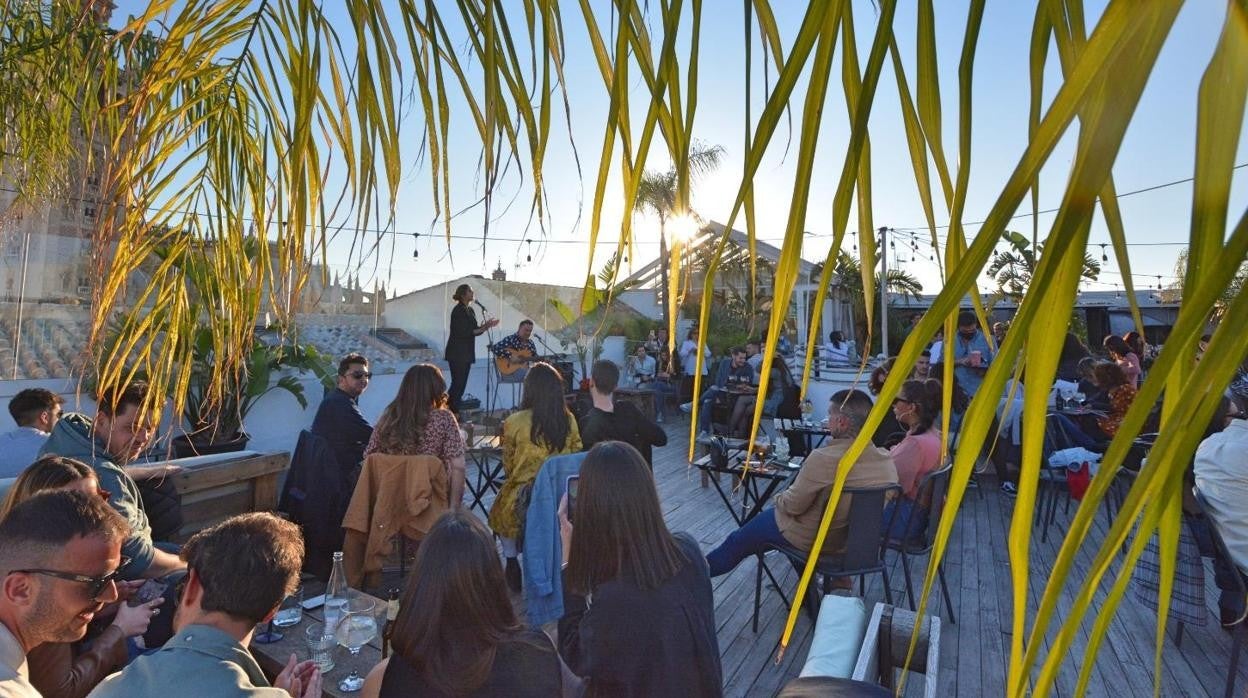 Una terraza de Sevilla