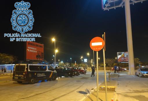 Dispositivo policial montado anoche para evitar las carreras