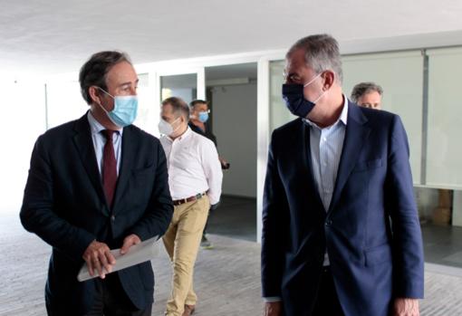 Ricardo Pumar y José Luis Sanz en la presentación del proyecto