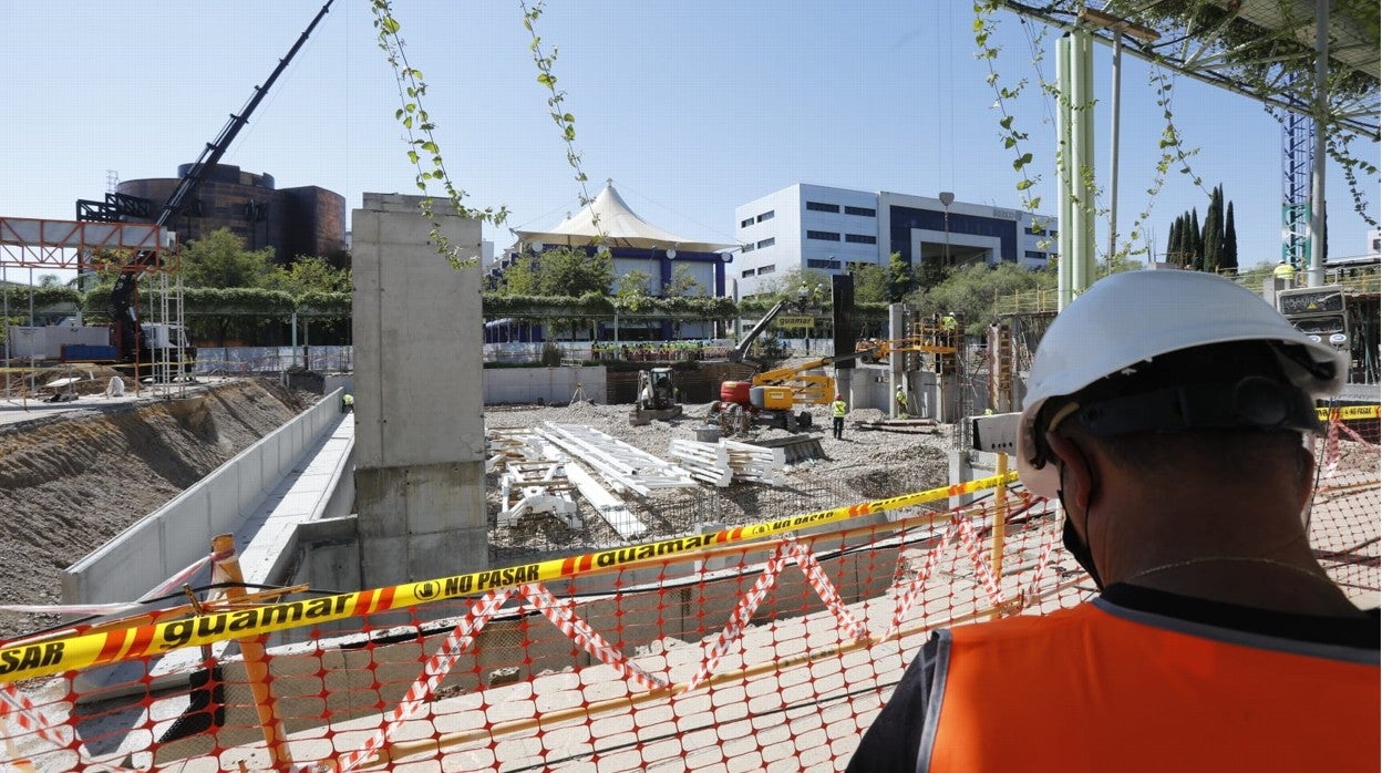 Estado en el que se encuentra la obra del proyecto Qanat en la Cartuja