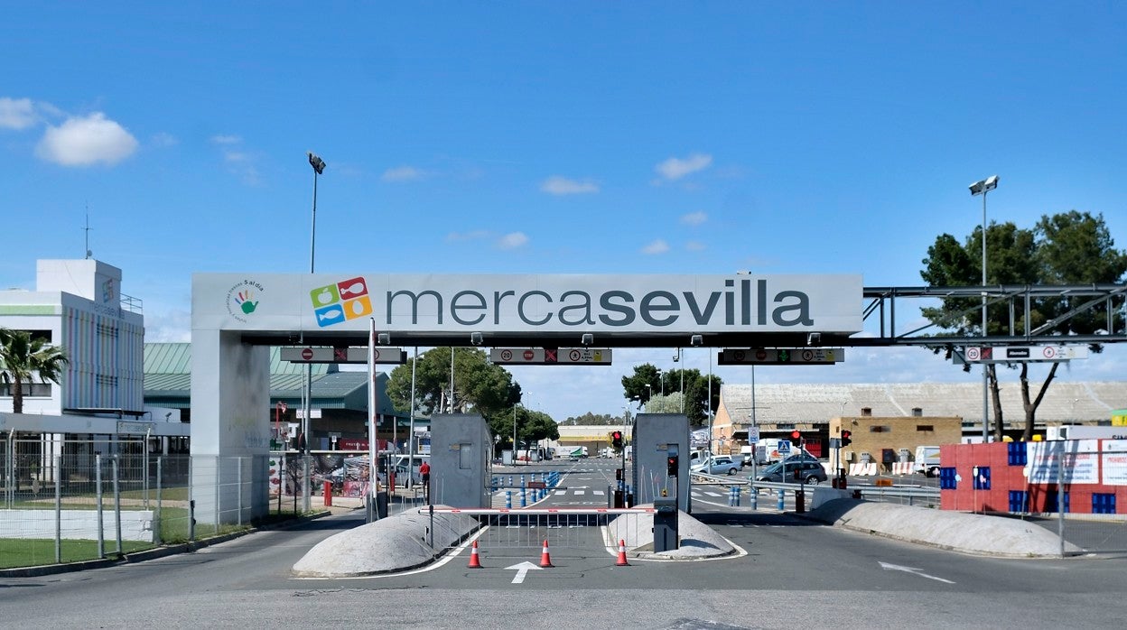 Acceso de entrada a Mercasevilla