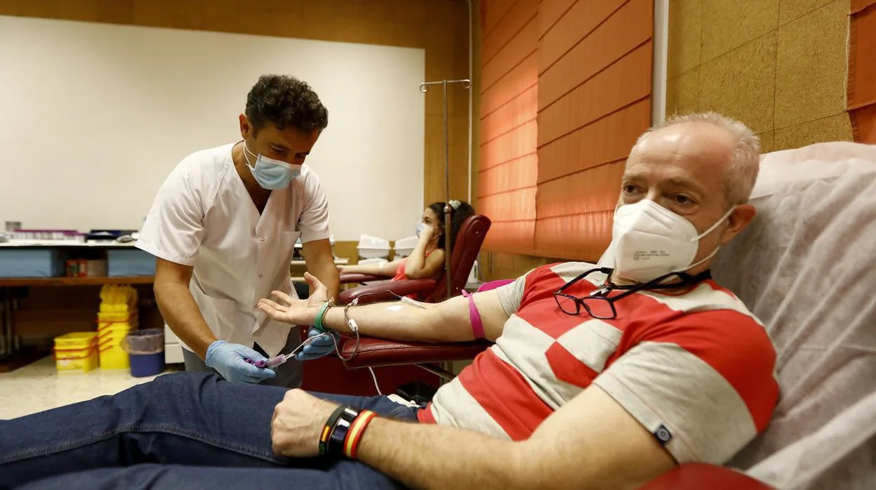 Donación de sangre en un centro de Córdoba