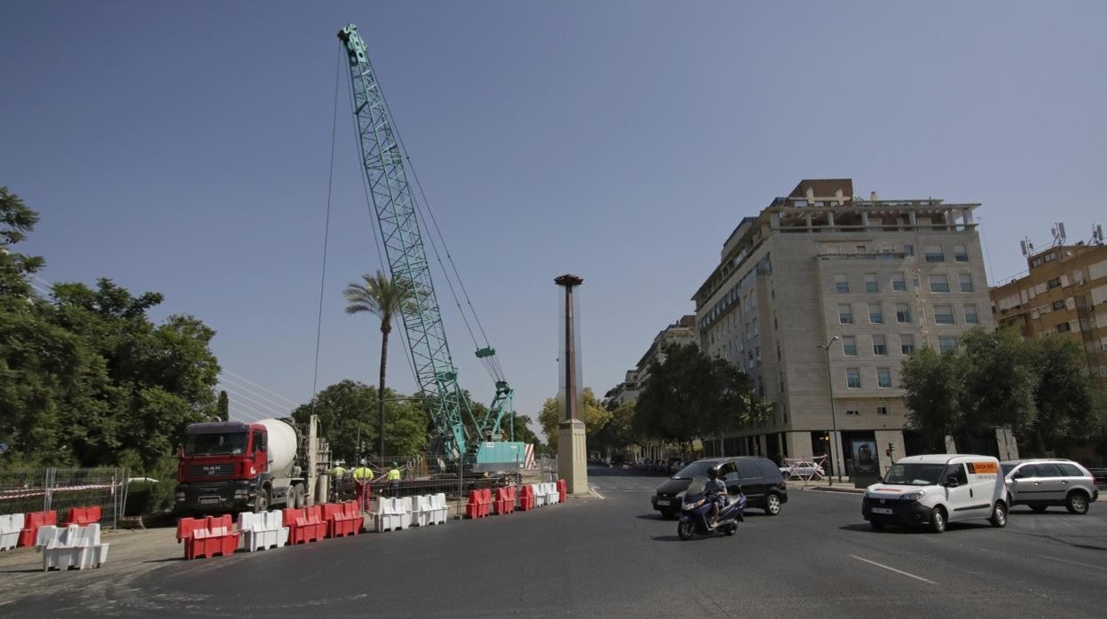 Obras en la avenida Alberto Jiménez Becerril