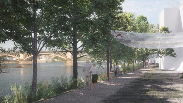 El Paseo de la O de Sevilla tendrá una zona para eventos y miradores al río