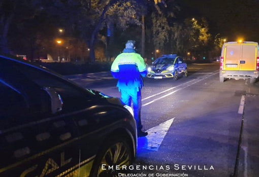 Lugar de la Ronda del Tamarguillo en el que se produjo la colisión