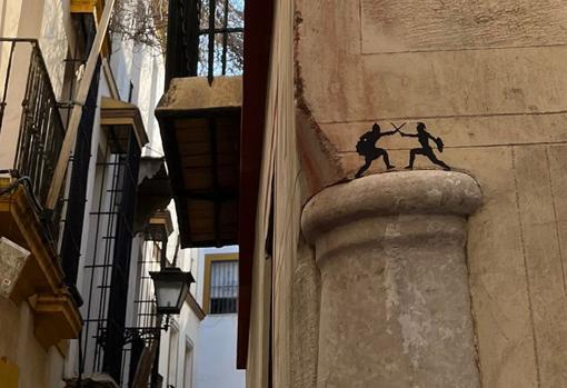 Una de las setenta obras de Jonzi en las calles de Sevilla