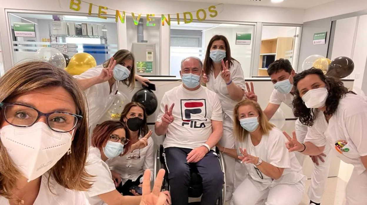 Llegada de los primeros lesionados medulares al Hospital Militar de Sevilla