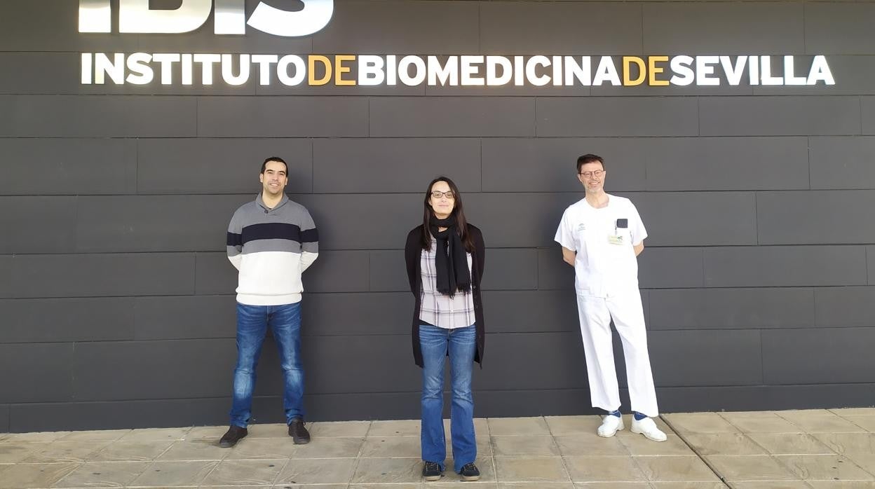 Daniel J. García, Lourdes Hontecillas y Enrique Álava en la sede del IBIS