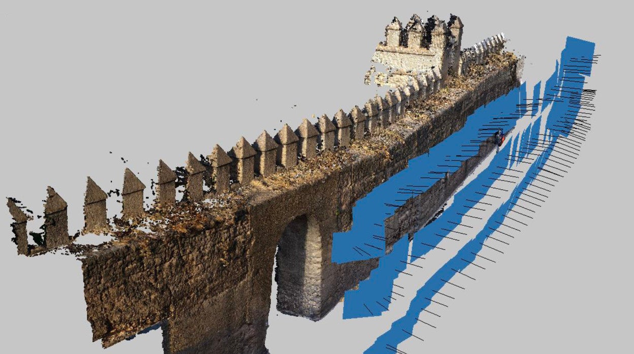 Una radiografía en 3D de la muralla de la Macarena