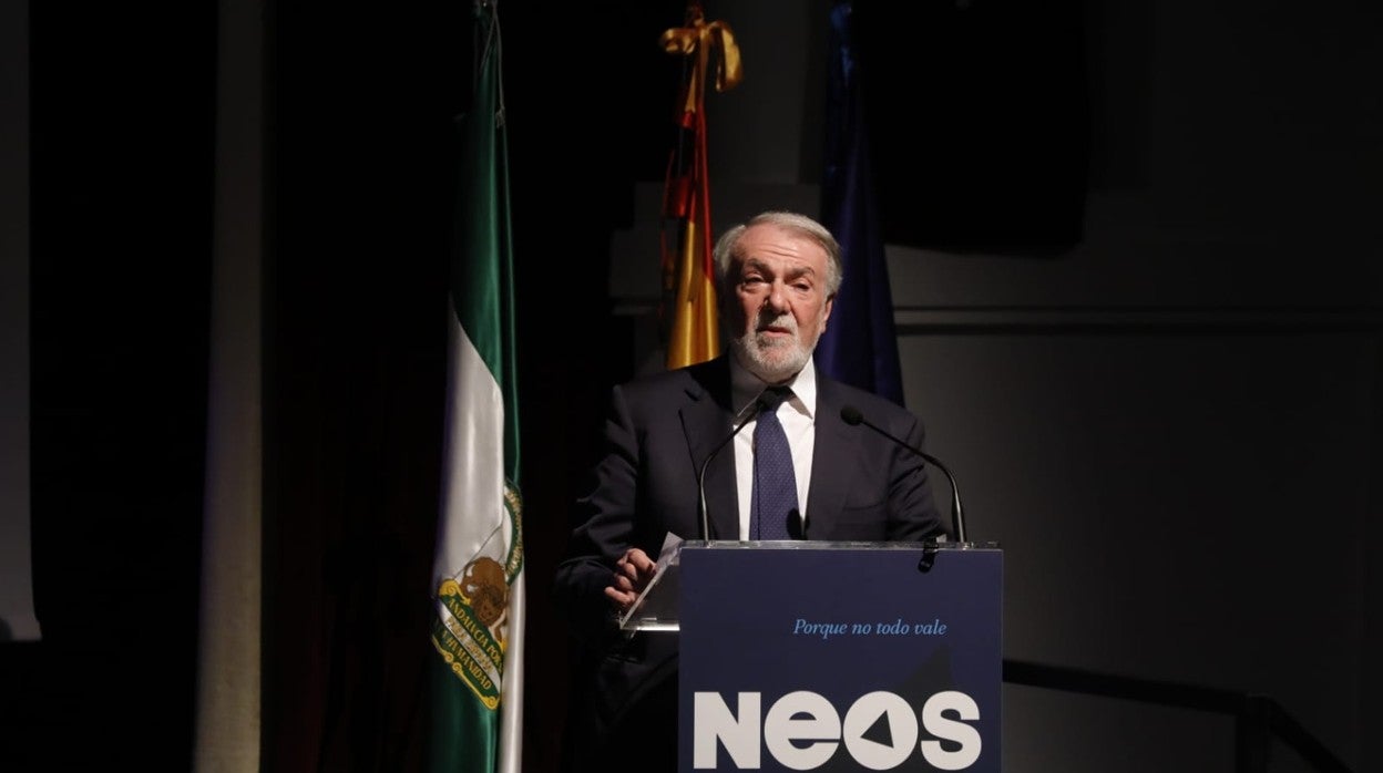 Jaime Mayor Oreja, durante su intervención