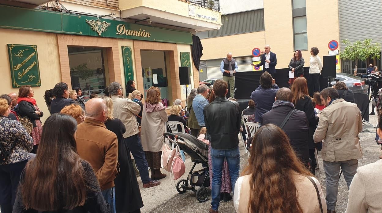 El alcalde en un momento del acto