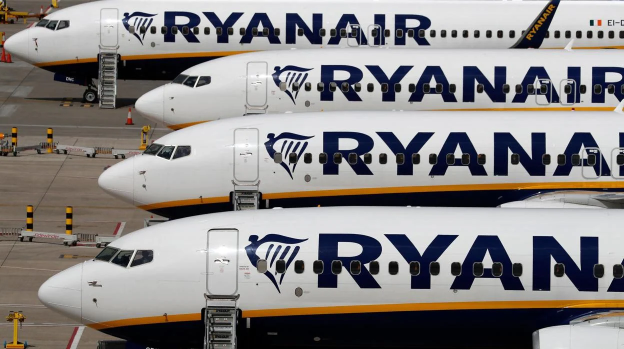 Aviones de Ryanair, aerolínea de bajo coste