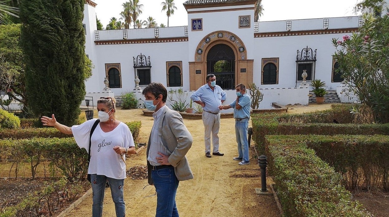 El delegado de Transición Ecológica y Deportes, David Guevara, visitó el proyecto durante sus primeras fases