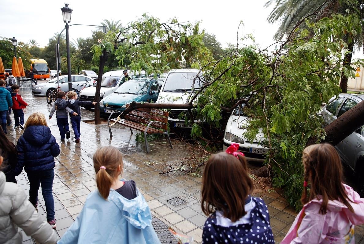 El temporal se ha cebado con Valencia este lunes