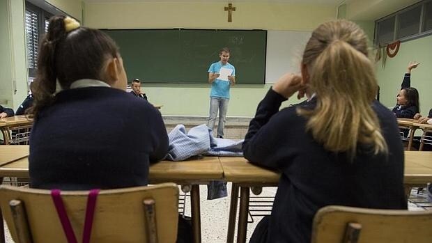 Alumnos de cuarto de primaria en un colegio de Valladolid