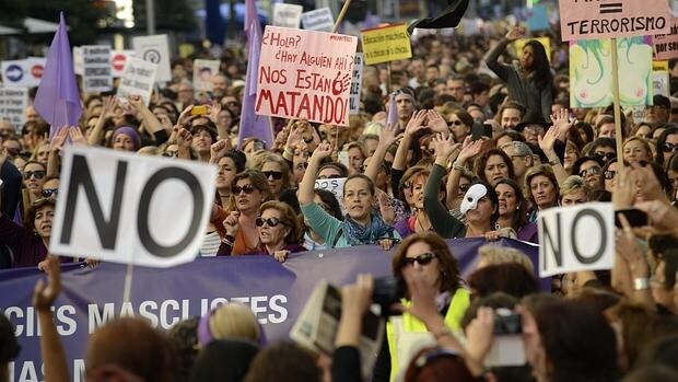 Marcha en contra de la violencia machista en Madrid el pasado mes de noviembre