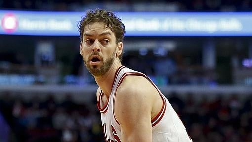 Pau Gasol, durante uno de sus partidos en la NBA