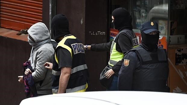 Imagen de la detención el pasado martes en Mataró