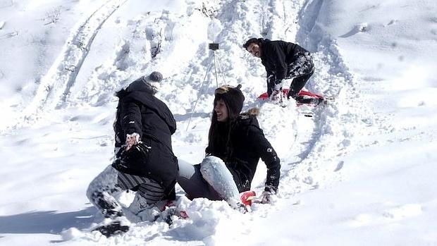 Nieve en O Cebreiro (Lugo)