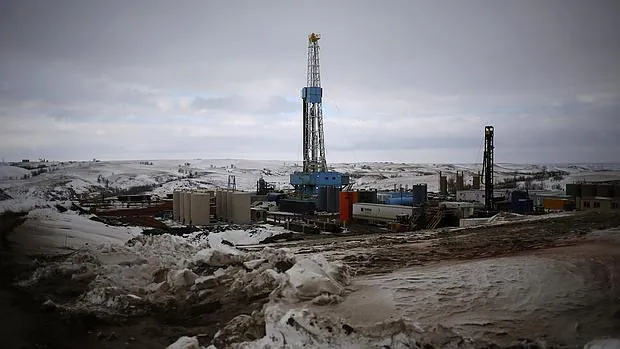 Una explotación minera en Estados Unidos que emplea el método del «fracking»