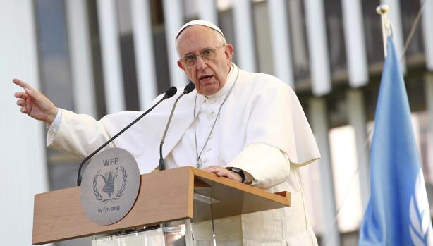 El papa Francisco ofrece un discurso a los trabajadores del Programa Mundial de Alimentos (PMA)