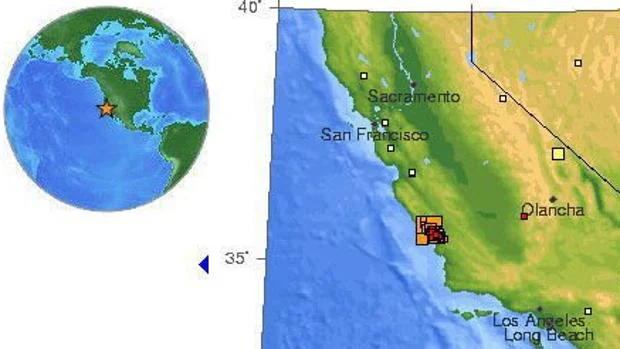 La Falla de San Andrés, en California, es una zona de alta intensidad sísmica