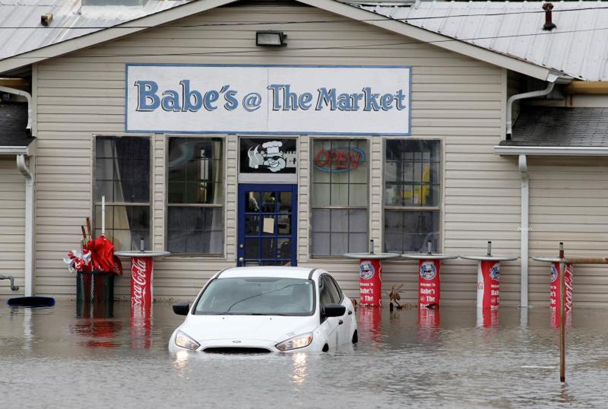 Las peores inundaciones se han registrado en la localidad de Savannah