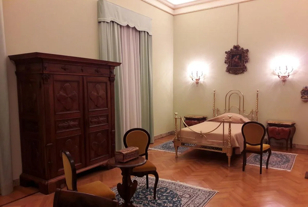La habitación del Papa en Castel Gandolfo