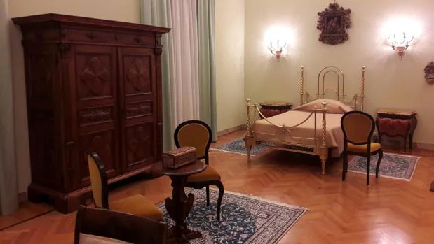 La habitación del Papa en Castel Gandolfo