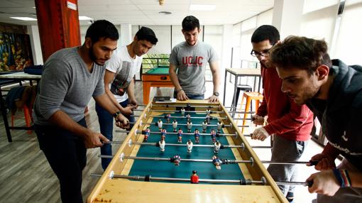 En la residencia de estudiantes