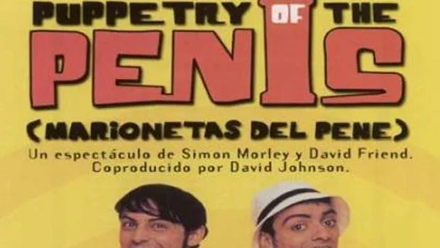 Cartel de la película «Las marionetas del pene», con Simon Morley y David Friend