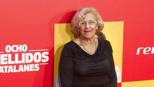 Manuela Carmena, en la presentación de la película «Ocho apellidos catalanes»