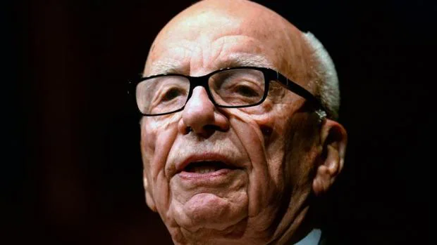 Rupert Murdoch en una conferencia en Sidney