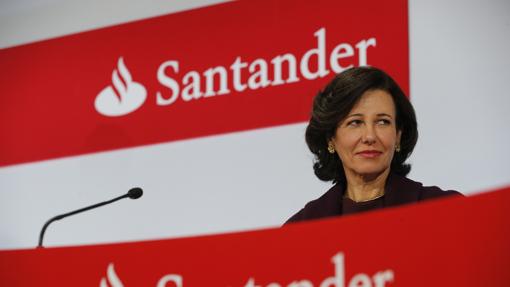 Ana Botín presentando los resultados económicos del Grupo Santander