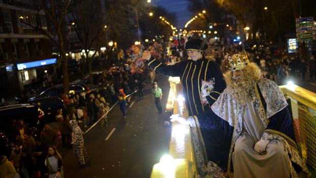 Imagen de la Cabalgata de Reyes del Distrito madrileño de Chamartín, una de las primeras en celebrarse este año