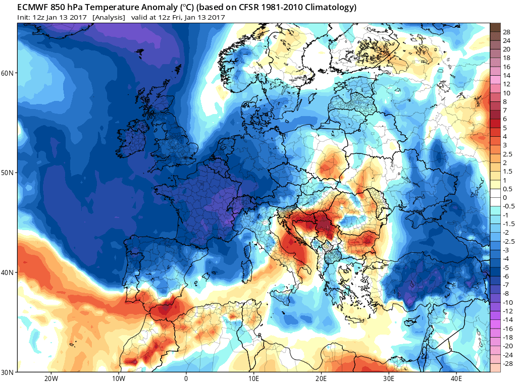 Alerta ante la primera gran ola de frío siberiano que se aproxima a España