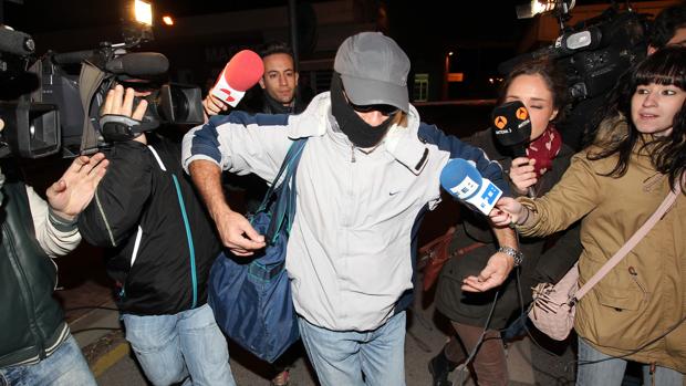 Pedro Luis Gallego, conocido como el «violador del ascensor», a su salida de prisión en 2013