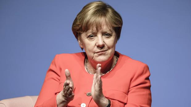 La canciller alemana, Angela Merkel, en el foro de la revista femenina Brigitte